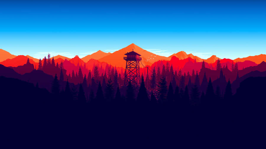 Go On An Exciting Adventure And Explore The Beauty Of The Minimalist Mountain! Wallpaper