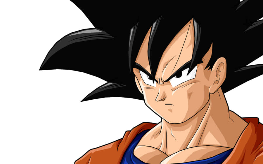Goku Undergoing His Transformation And Raging With Anger Wallpaper