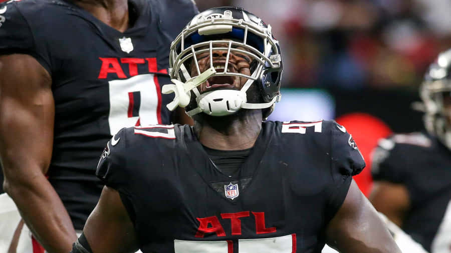 Grady Jarrett Football Black Jersey Wallpaper