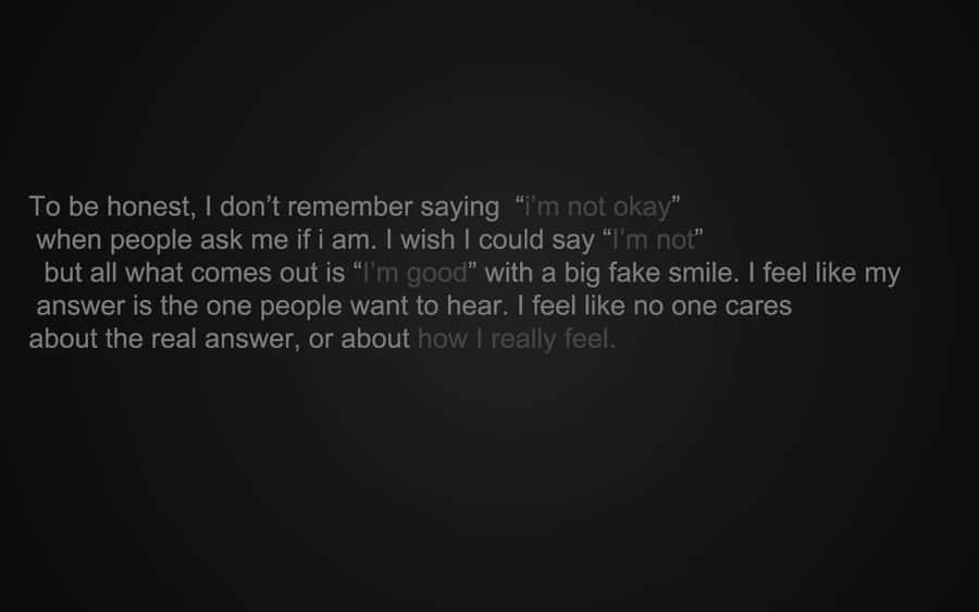 Gray Aesthetic Sad Lack Of Self Expression Wallpaper
