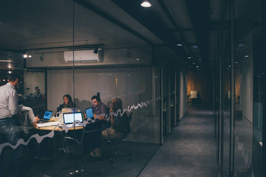 Group Of People In A Meeting Wallpaper