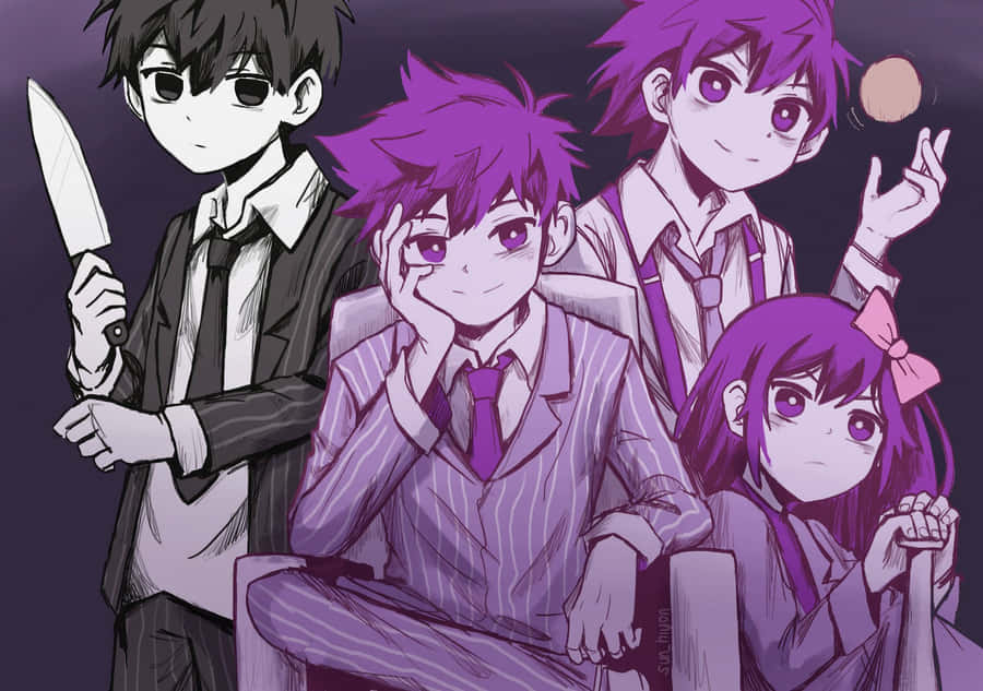 Group Omori Pfp Wearing Suits Wallpaper