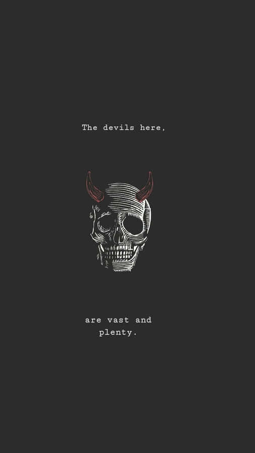 Halloween Tumblr Aesthetic Devil Skull Wallpaper