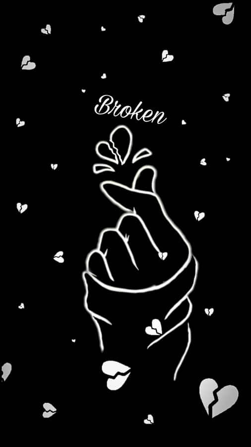 Hand Broken Heart Pfp Wallpaper
