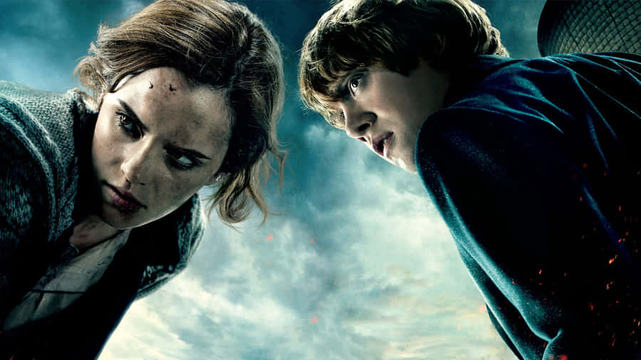 Harry Potter Landscape Ron And Hermione Wallpaper
