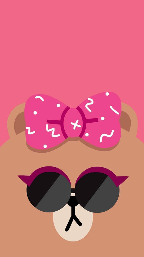 Head Over Hearts For Cuddly Choco Of Line Friends! Wallpaper