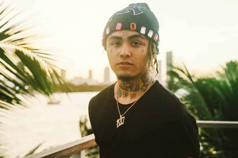 Hip Hop Artist, Lil Pump, Oozing With Confidence Wallpaper