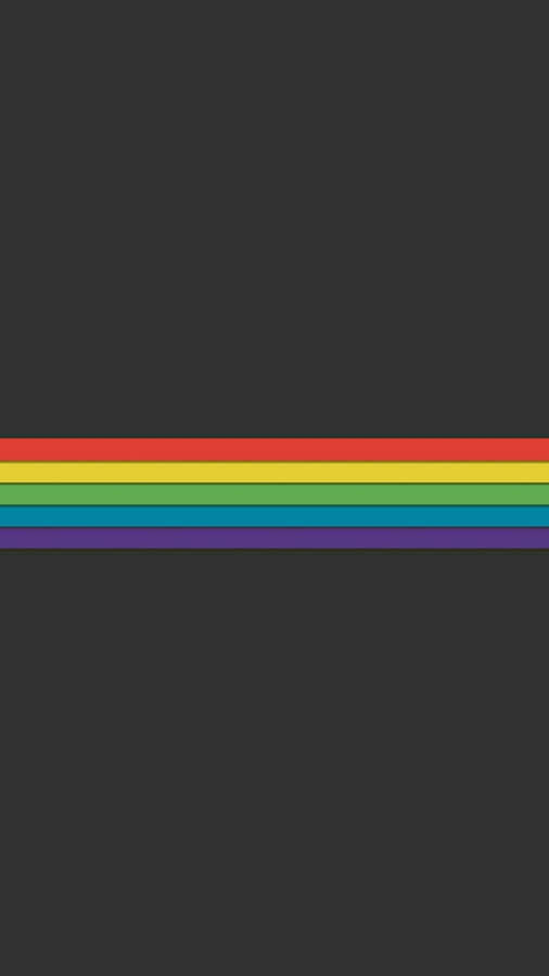 Horizontal Rainbow Lgbt Iphone Wallpaper