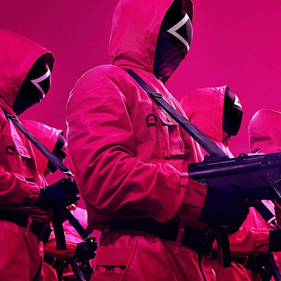 Hot Pink Squid Game Pfp Wallpaper