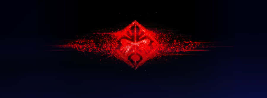 Hp Omen On Blue Background Wallpaper