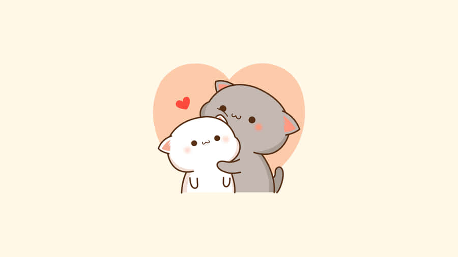 Hugging Cute Cat Pfp Wallpaper