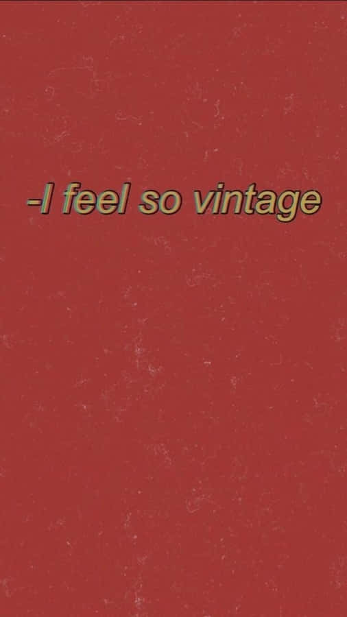 I Feel So Vintage - Cd Cover Wallpaper