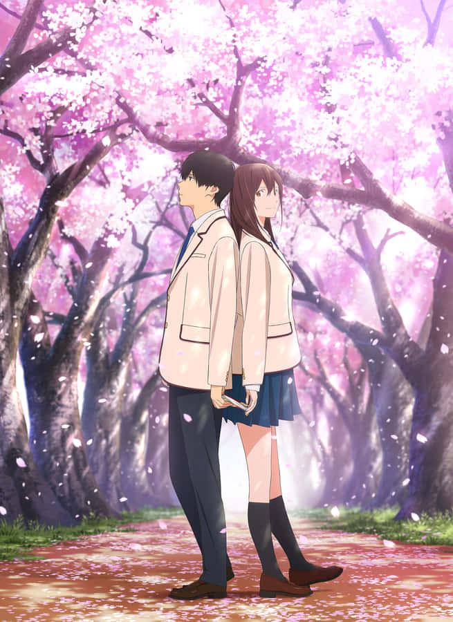 I Want To Eat Your Pancreas Harki And Sakura Anime Wallpaper