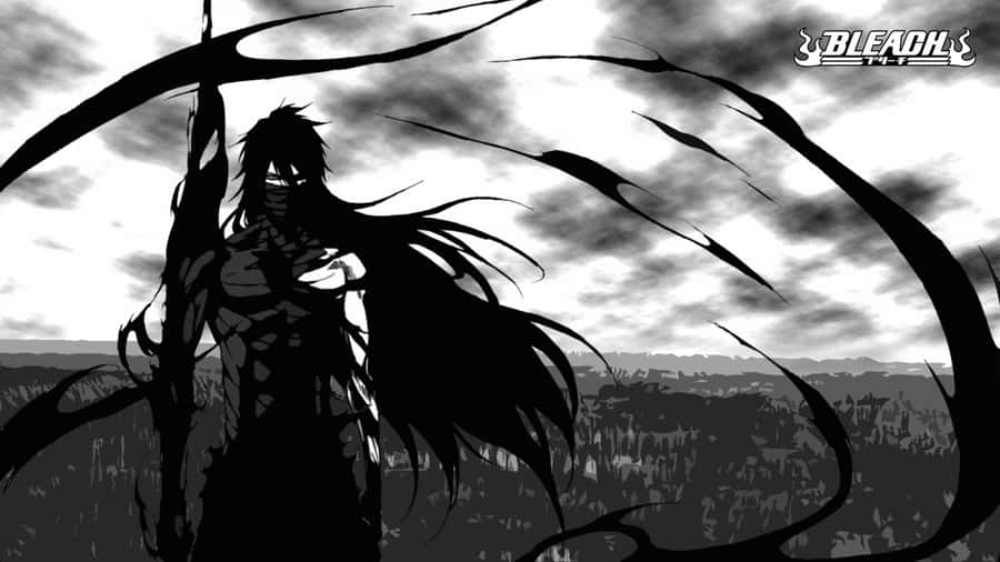 Ichigo Final Form In Black And White Wallpaper