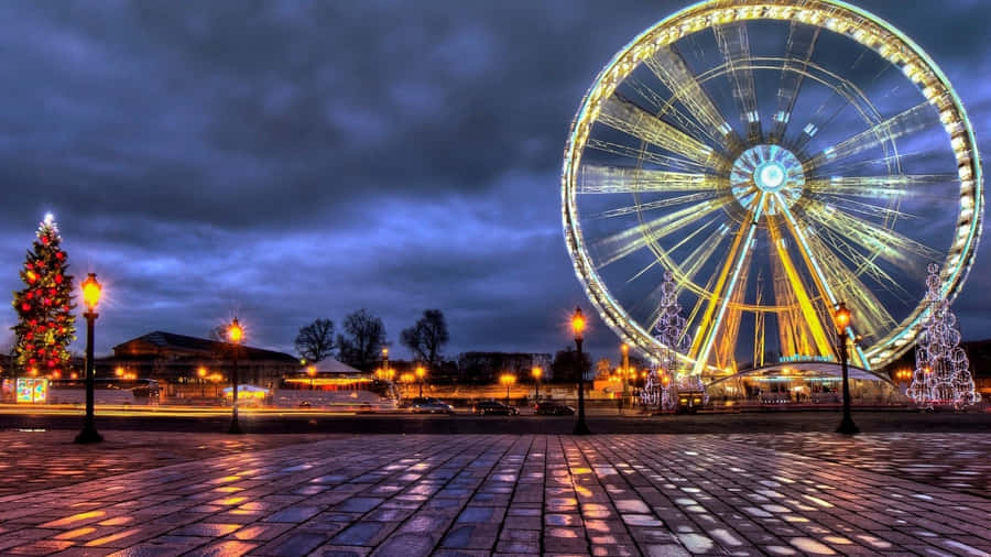 Iconic Eiffel Tower In Paris, France Wallpaper