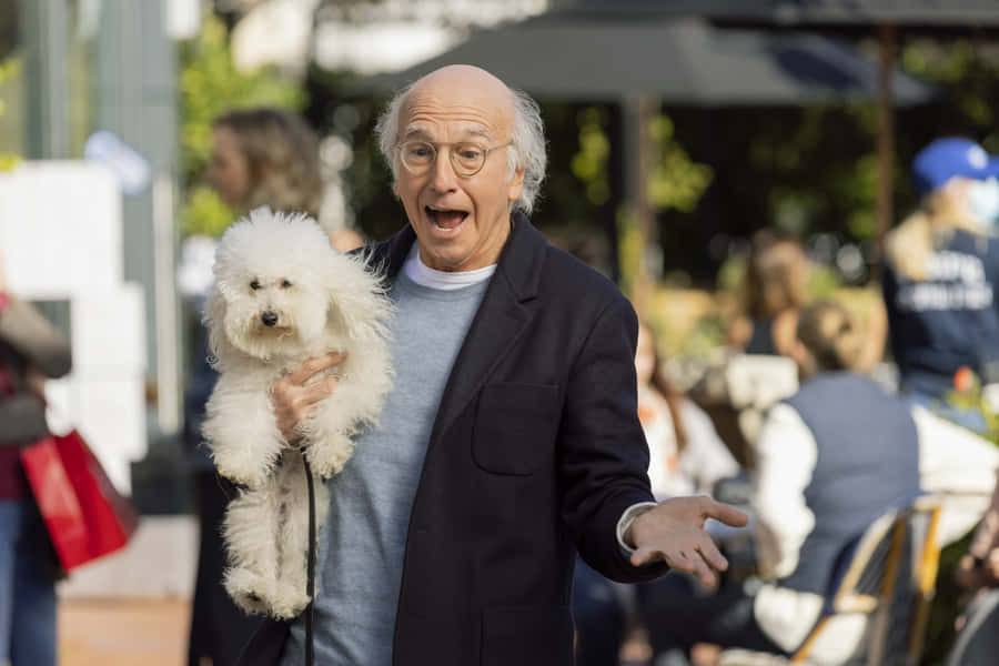 Iconic Tv Legend: Larry David Wallpaper