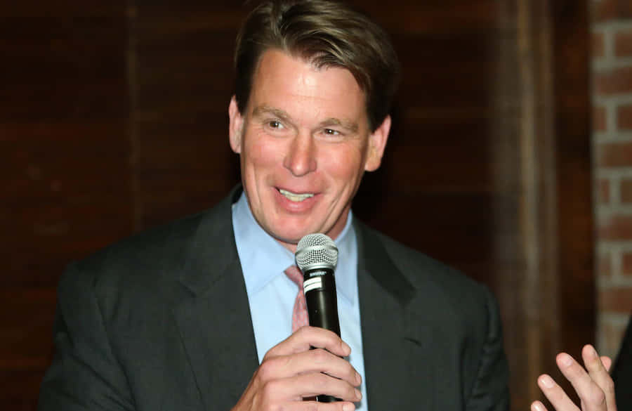 Iconic Wwe Wrestler, John Bradshaw Layfield In The Ring Wallpaper