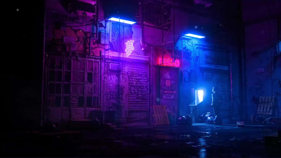 Illuminating The Sky - Japan's Neon City Wallpaper