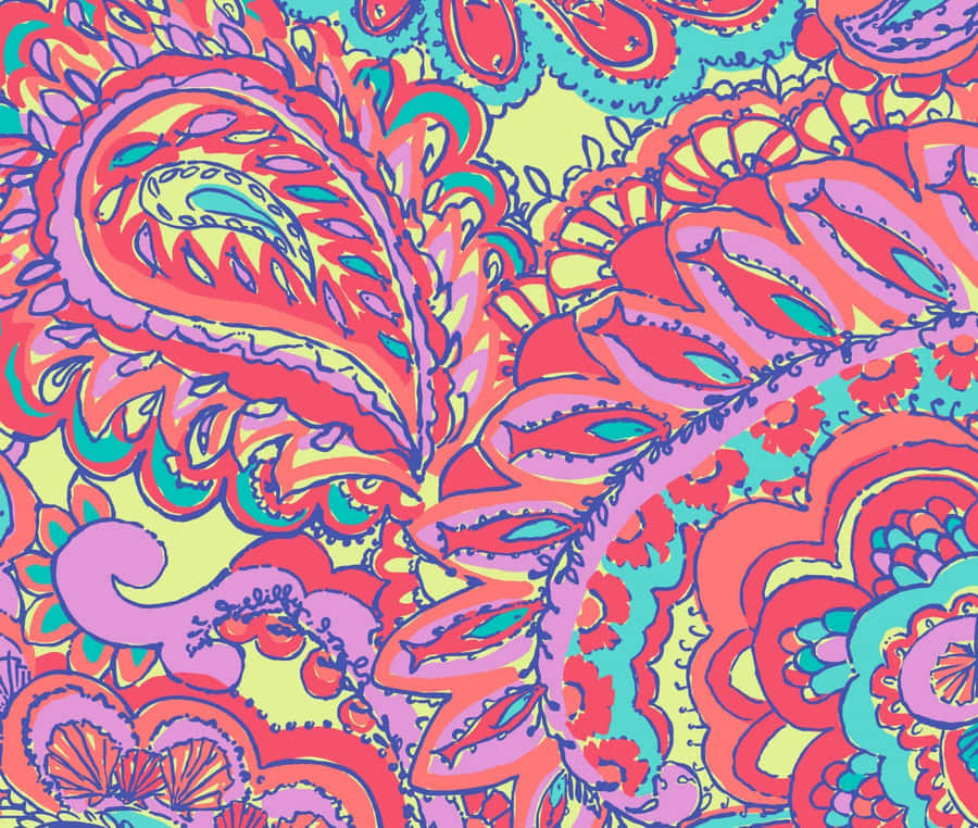 Image Celebrate The Groovy Retro Style With Colorful Patterns Wallpaper