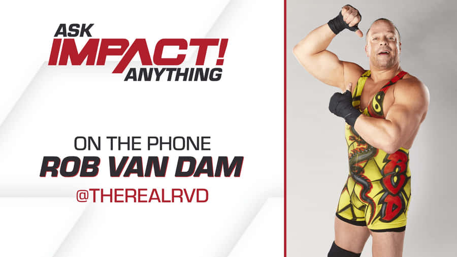 Impact Wrestling Star - Action Highlight Of Rob Van Dam Wallpaper