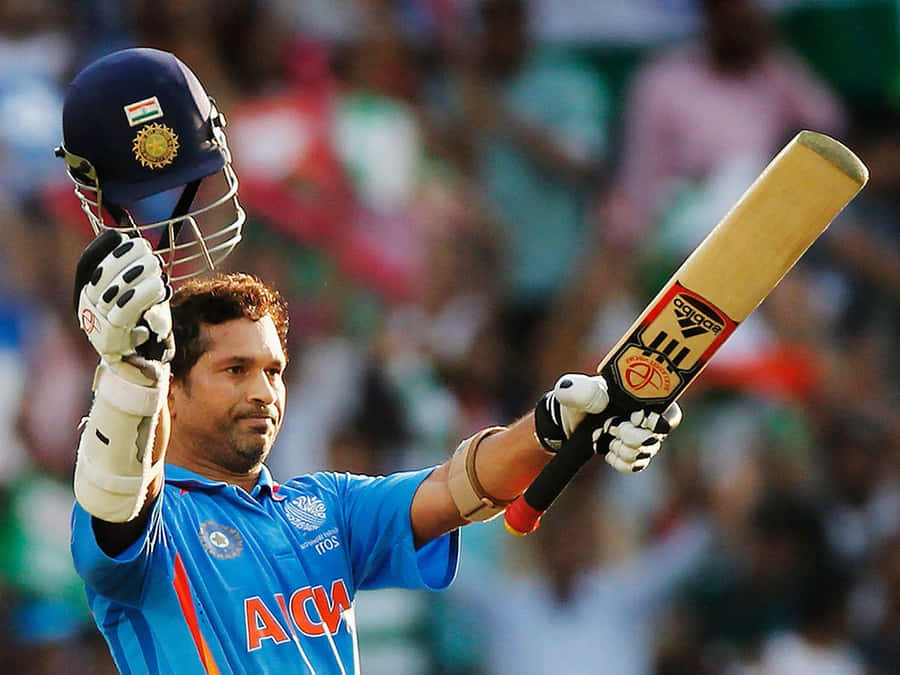 Indian Cricket Legend Sachin Tendulkar Wallpaper