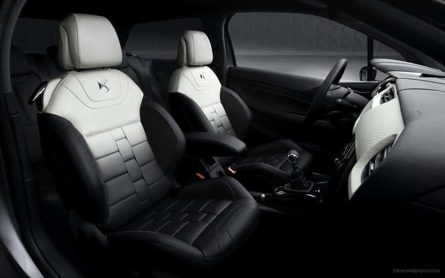Inside Car Black White Wallpaper