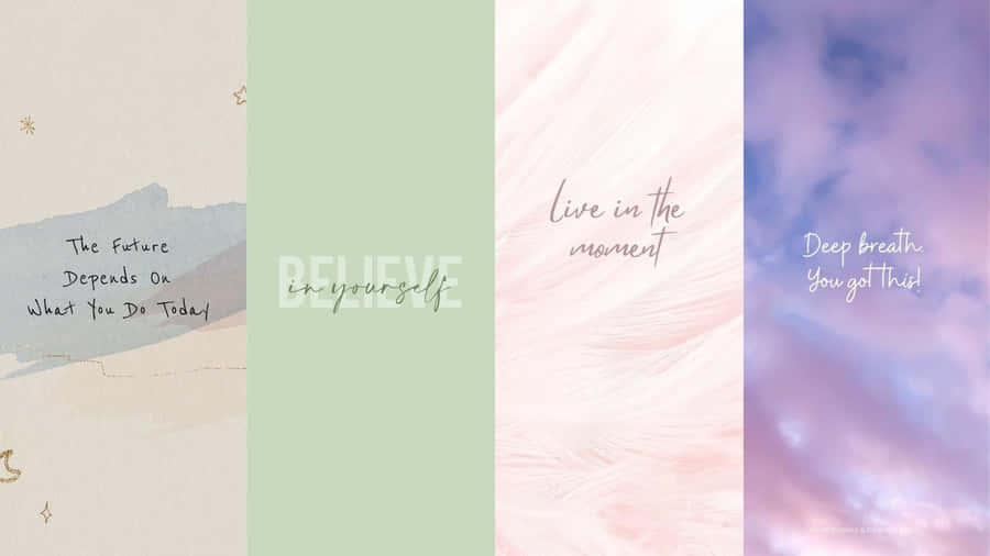 Inspirational Quotes Collage Wallpaper