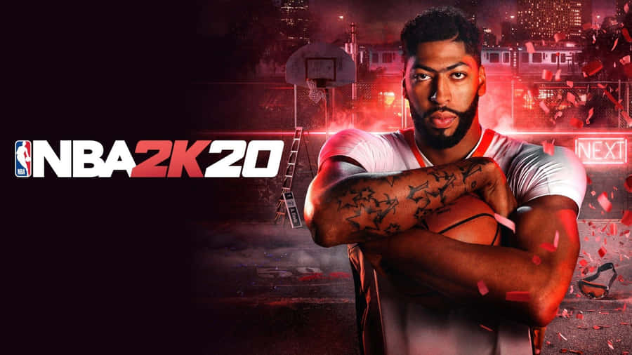 Intense Nba 2k20 Action On The Court Wallpaper