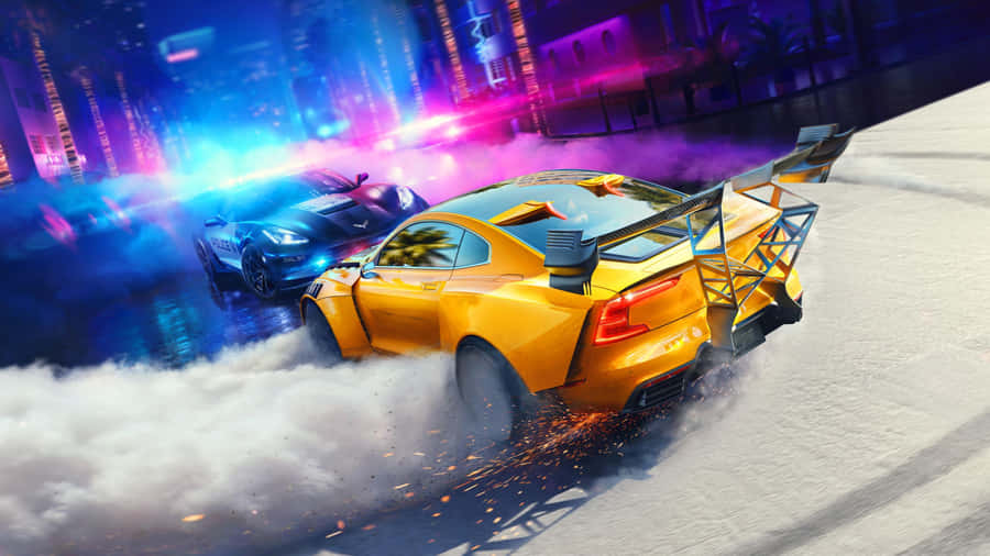 Intense Racing Action In Need For Speed Pc Game Wallpaper