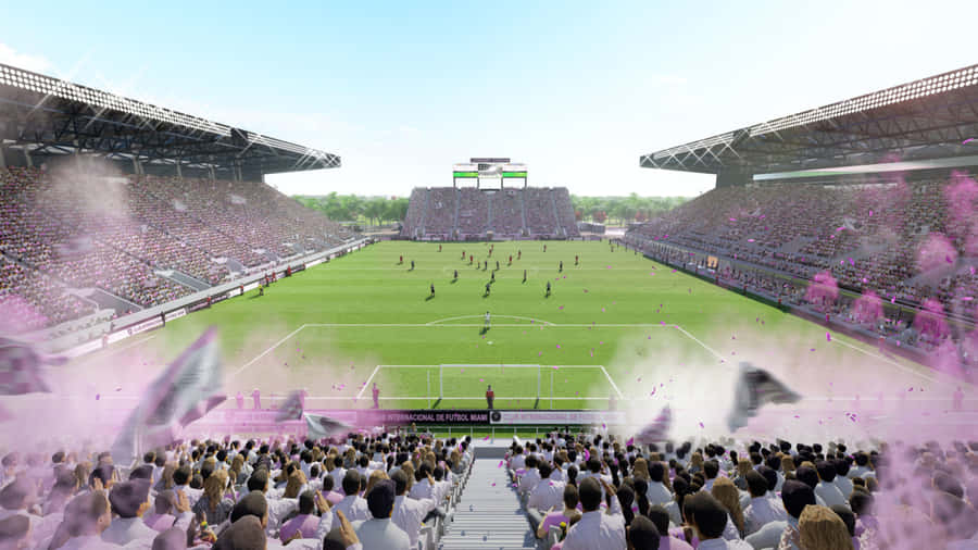 Inter Miami Fc Drv Pnk Stadium Wide Angle Shot Wallpaper