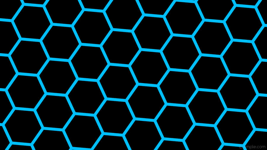 Intricate Shapes Of Colorful Hexagons Wallpaper