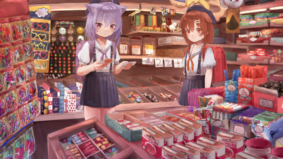 Inugami Korone Throws A Powerful Spell Wallpaper