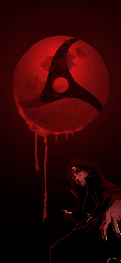 Itachi Mangekyou Sharingan Bleeding Red Phone Wallpaper