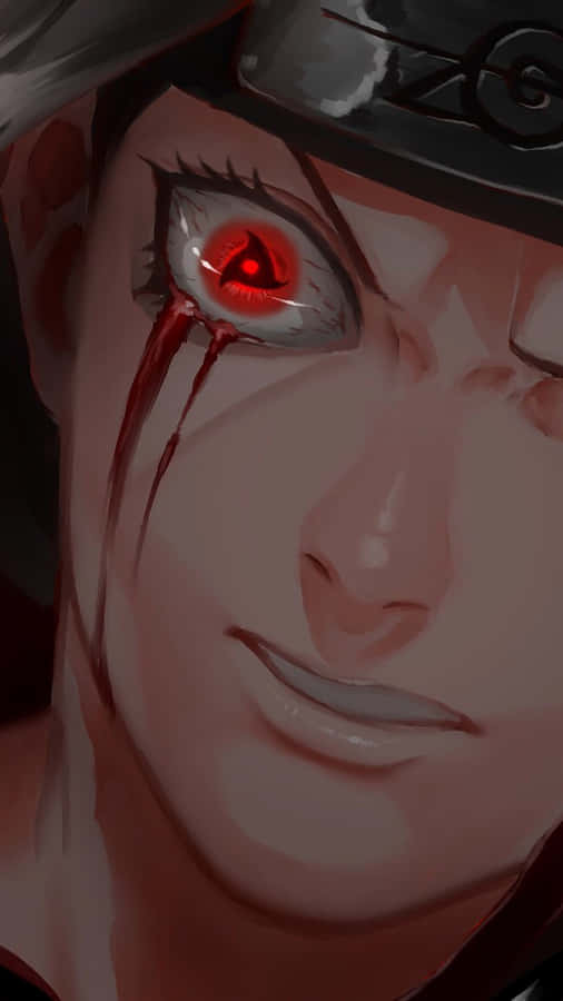 Itachi Mangekyou Sharingan Blood Tears Wallpaper