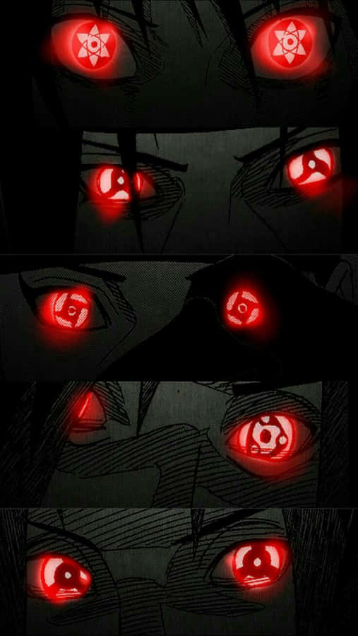 Itachi Mangekyou Sharingan Various Glowing Red Wallpaper