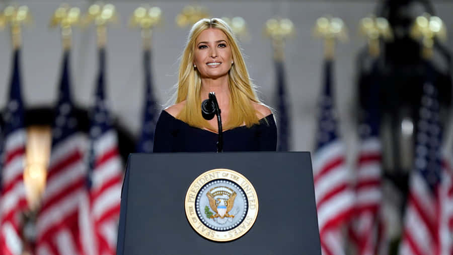 Ivana Trump Making A Speech Wallpaper