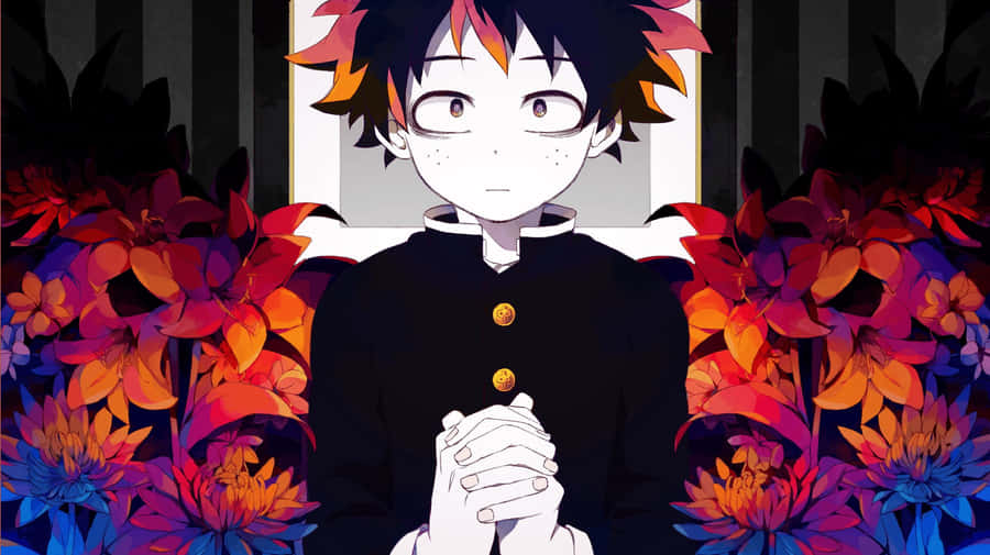Izuku Midoriya Tries To Stop The My Hero Academia Villain Wallpaper