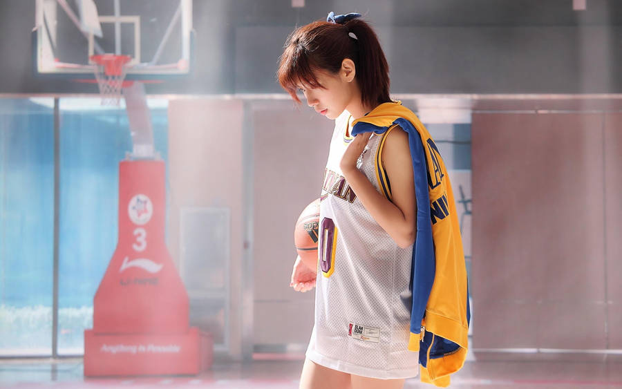 Japan Girl Basketball Jersey Wallpaper