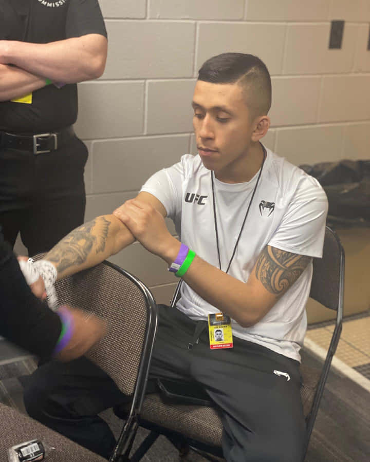 Jeff Molina Showing His Tattoo Wallpaper