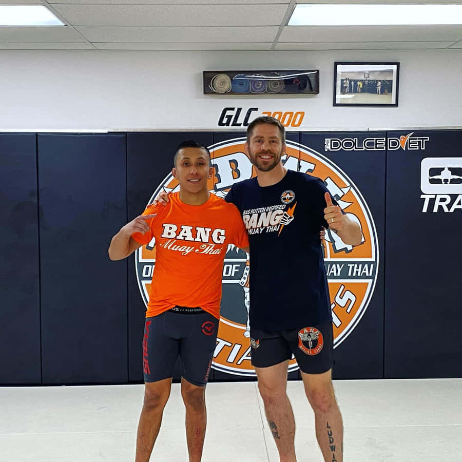 Jeff Moline With Friend Wallpaper