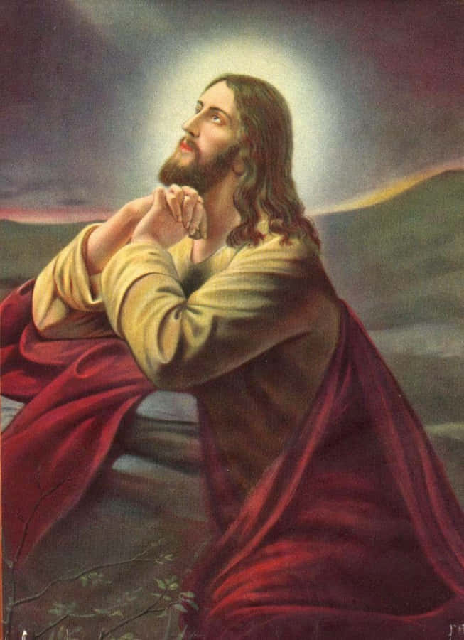 Jesus Praying 800 X 1102 Wallpaper