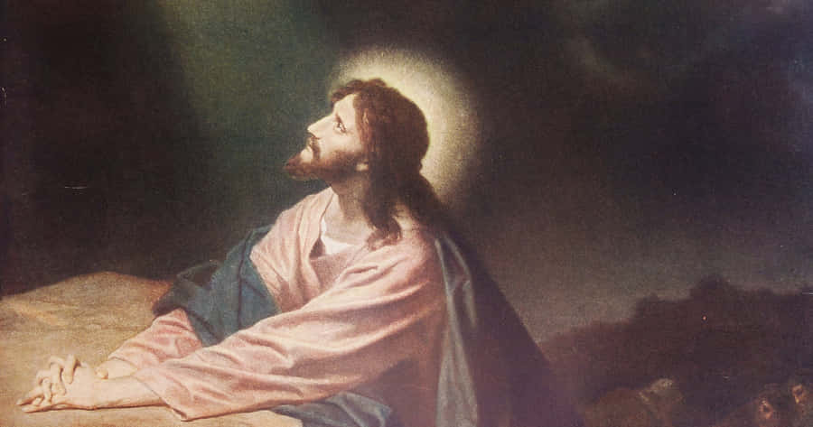 Jesus Praying In Gethsemane Wallpaper