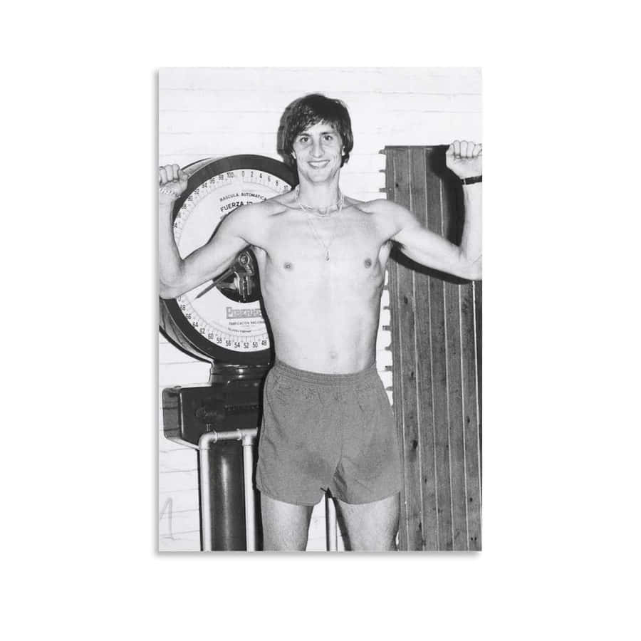 Johan Cruyff - A Soccer Legend On The Field Wallpaper