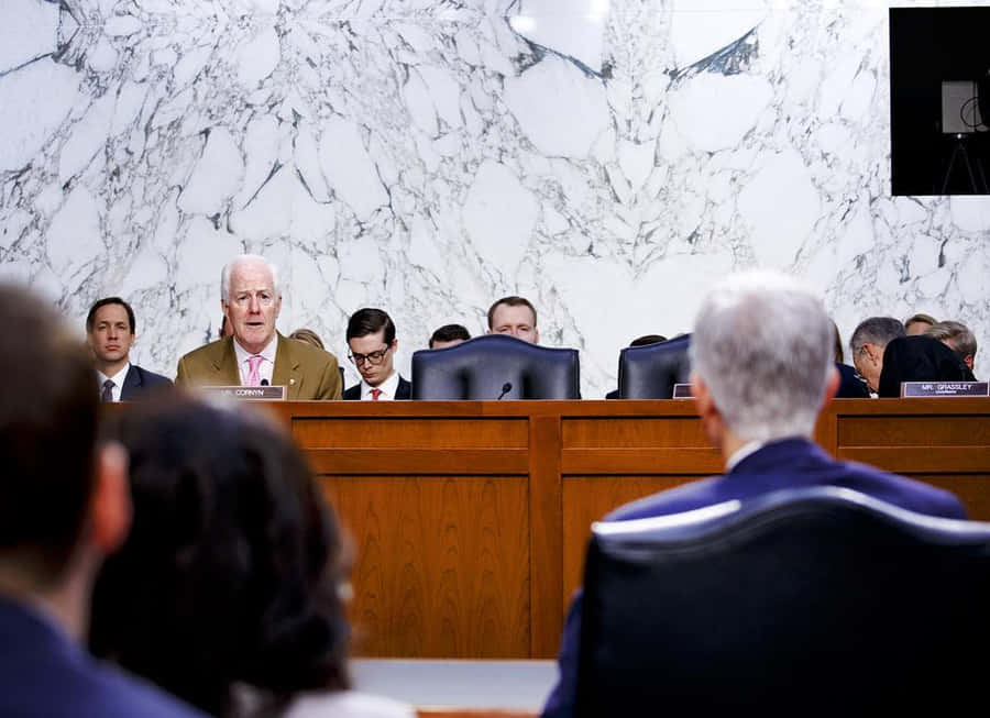 John Cornyn Announcing To The Senate Wallpaper