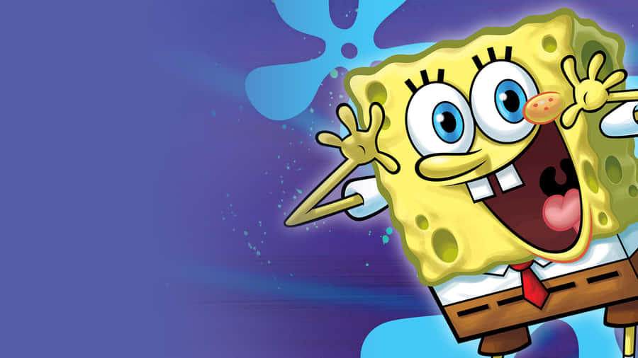 Join Spongebob, Patrick, Squidward And Sandy On A Bikini Bottom Adventure Wallpaper