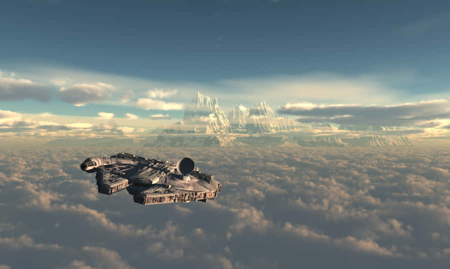 Join The Adventure With The Millenium Falcon Wallpaper