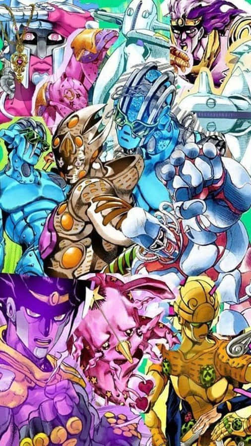 Jojos Bizarre Adventure Iphone Stands Collage Wallpaper