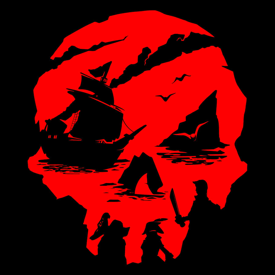 Jolly Roger Red Pfp Wallpaper