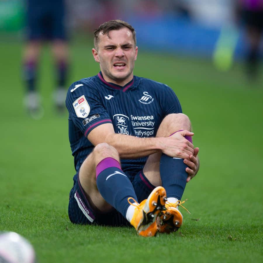 Jordan Morris During Swansea City Injury Wallpaper