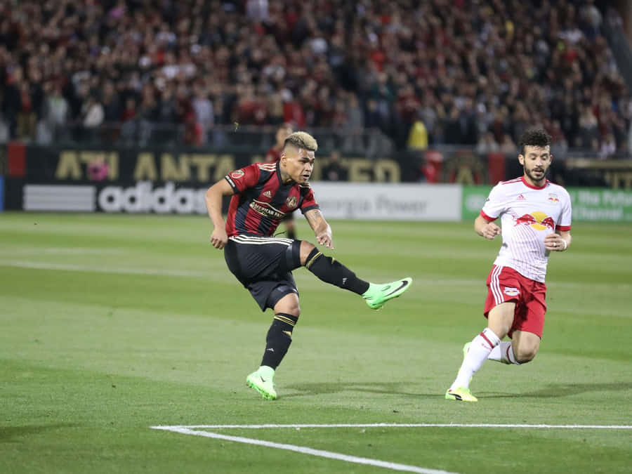 Josef Martinez, Venezuela's Finest Striker Mid-goal Attempt Wallpaper